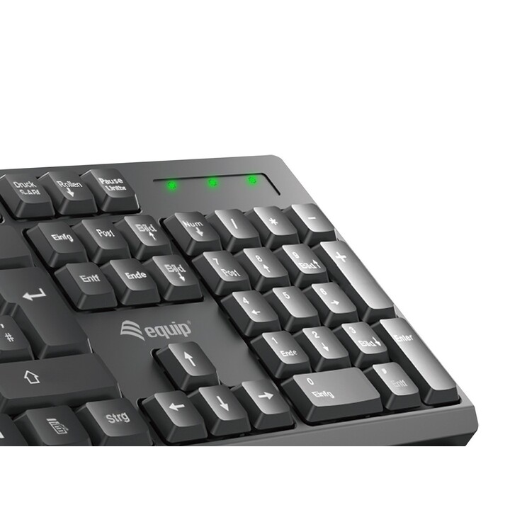 TECLADO + RATON EQUIP WIRELESS 2.4GHZ NEGRO