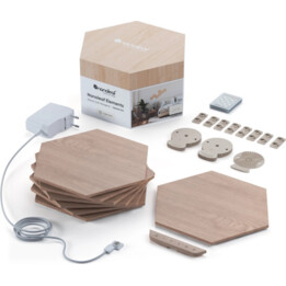 Nanoleaf Elements Starter Kit esagonale effetto legno (7 pannelli)