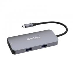 Hub multiporta USB-C Pro CMH-05 (HDMI | RJ45 | 2 x USB-A | USB-C PD)