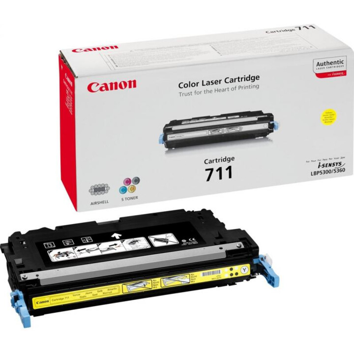 Canon Crg-711 1657B002 Cartouche de toner jaune d'origine
