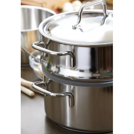 Demeyere APOLLO 7 40850-361-0 cacerola 8 L Alrededor Plata