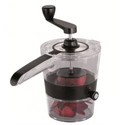 GEFU Spiralfix rebanadora Manual Negro, Transparente Acero inoxidable