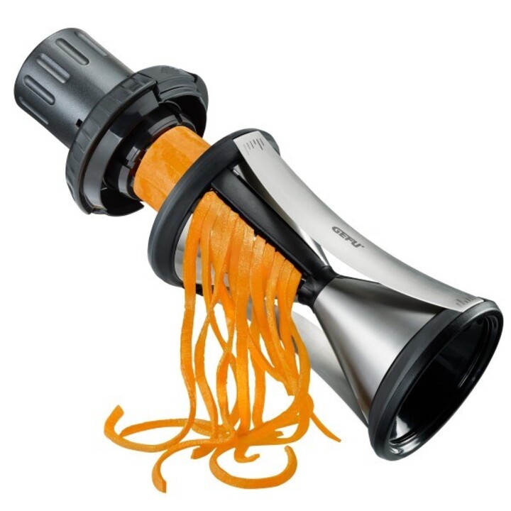 GEFU SPIRELLI XL Allesschneider Manuell Schwarz , Edelstahl Kunststoff, Edelstahl