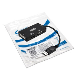 Câble convertisseur Nanocable 10.16.3301-BK/ Displayport mâle - VGA femelle/ DVI femelle/ HDMI femelle