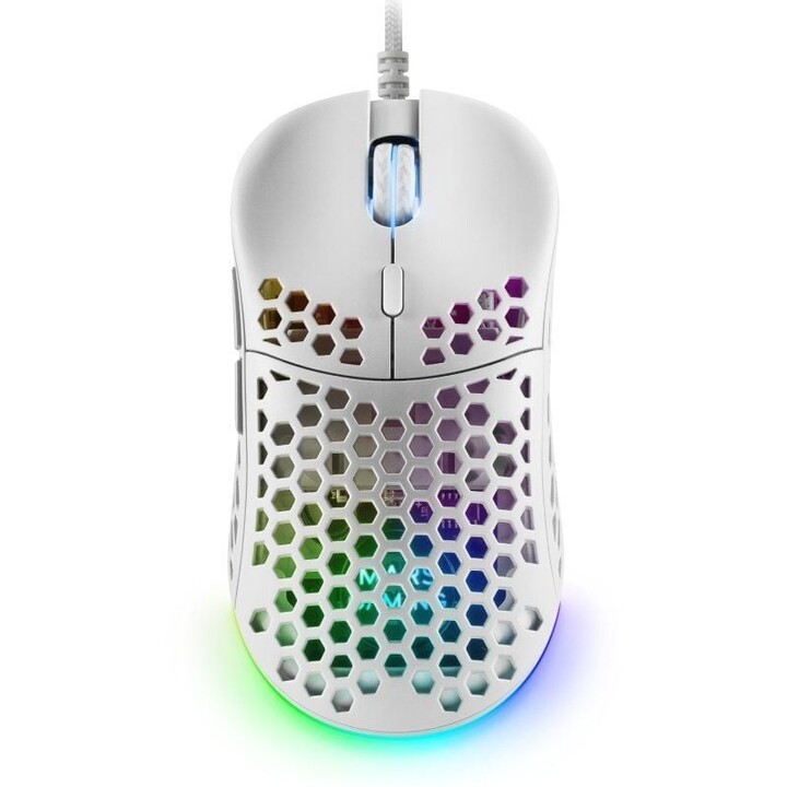 Mars Gaming MM55 Gaming Mouse/ Up to 12800 DPI/ White