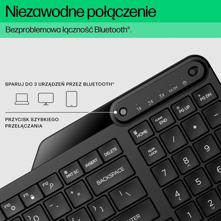 Teclado multidispositivo HP Bluetooth 460
