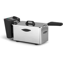 FRITEUSE PROFESSIONNELLE ORBEGOZO FDR 25 - 2000W - 2,5 LITRES - THERMOSTAT RÉGLABLE - COUVERCLE AMOVIBLE - ACIER INOXYDABLE