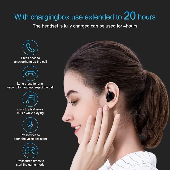Xiaomi mi true wireless earbuds basic 2 auscultadores pretos