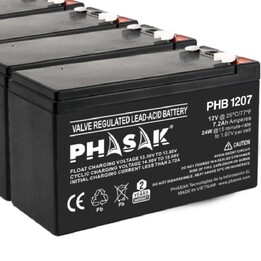 Batterie Phasak PHB 1207 compatible avec UPS/UPS PHASAK selon spécifications