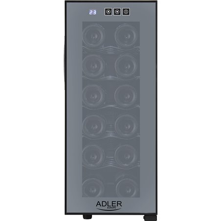 Adler Beverage Pantry AD 8083 Energy efficiency class G Free standing Bottles capacity 12 Black