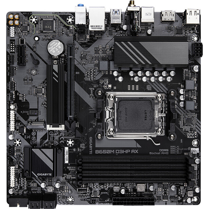 GIGABYTE B650M D3HP AX, AMD B650 Mainboard - Sockel AM5, DDR5