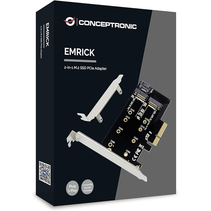 Controller PCIe x4 conceptronic ssd m.2 sata 2p