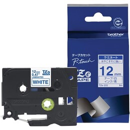 Brother Klebeband tze233 12mmx8m weiß/blau
