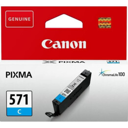 Cartucho canon cli-571 cyan pixma mg5751 mg5752 mg5753 mg6851