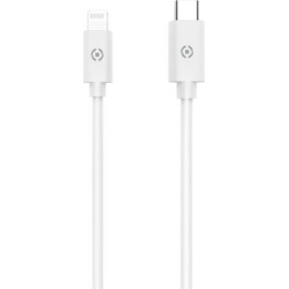 Celly usb-c male / lightning male cable 2m white