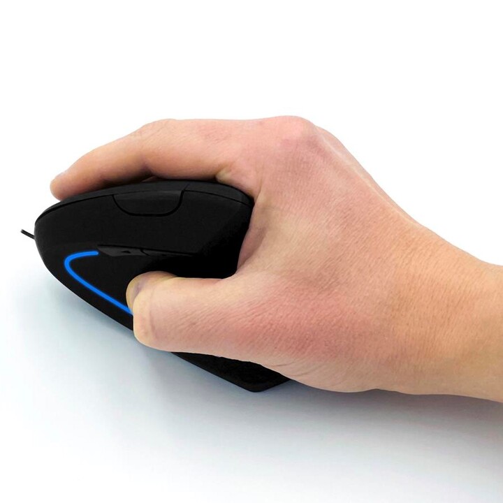 MEDIA-TECH VERTIC MT1122 Mouse verticale con cavo 6400 DPI Nero