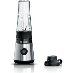 Bosch VitaPower Mixer MMB2111M Tischplatte, 450 W, Glasmaterial Tritan, Gefäßinhalt 0,6 L, Eiszerkleinerung, Silber/Sainless-Sta
