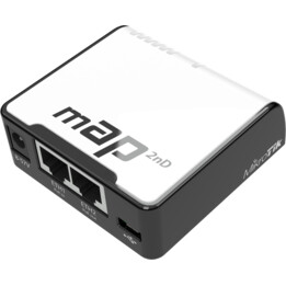 MikroTik mAP RBmAP2nD 802.11n 10/100 Mbit/s Ethernet LAN (RJ-45) portas 2 MU-MiMO Sem entrada/saída PoE