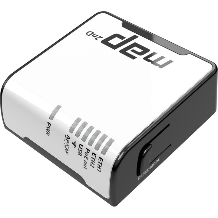 MikroTik mAP RBmAP2nD 802.11n 10/100 Mbit/s Ethernet LAN (RJ-45) ports 2 MU-MiMO No PoE in/out