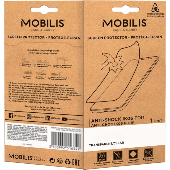 MOBILIS 036314 protector de pantalla transparente para Samsung Galaxy Tab A9 8,7"