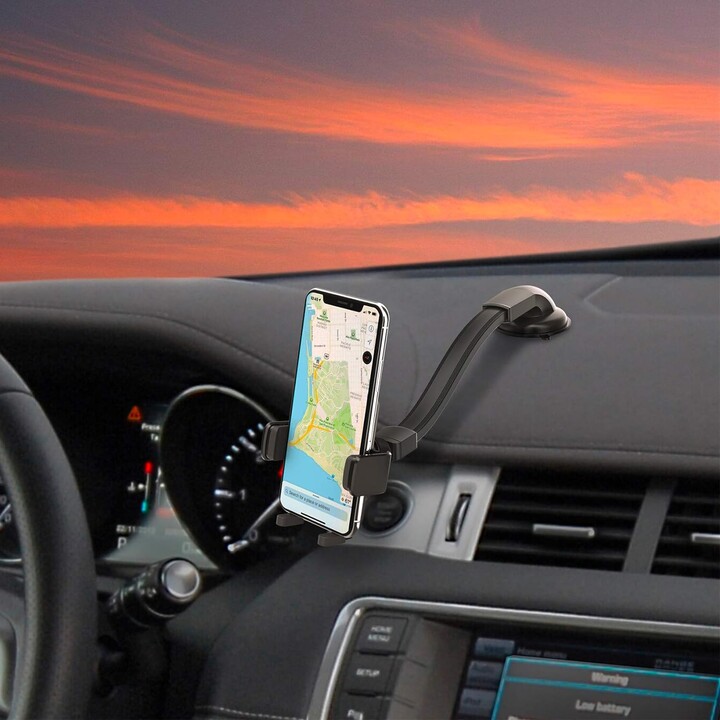 Supporto universale da auto celly mountflex plus ventosa nero