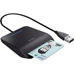 Chip card reader dnie trust usb black