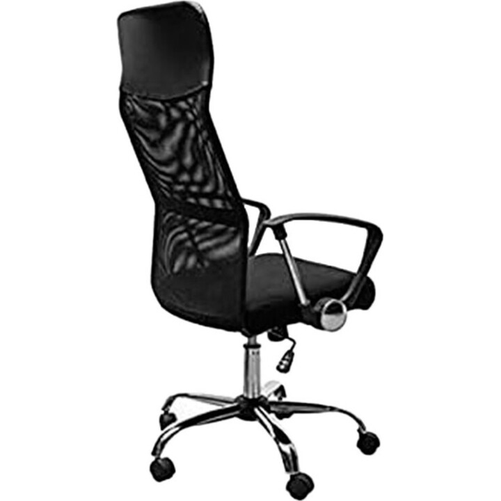 Sedia da ufficio Powerbasics in rete nera con schienale regolabile