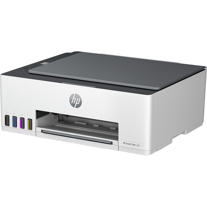 HP Smart Tank 580 All-in-One Printer, Home and home office, Print, copy, scan, Wireless; High-volume printer tank; Print from ph