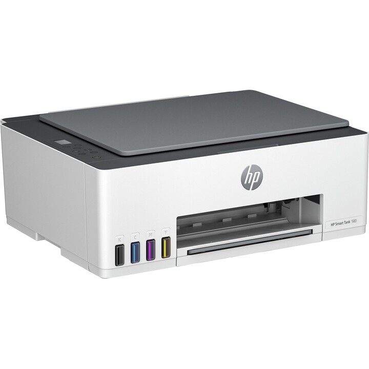 HP Smart Tank Imprimante Tout-en-un 580, Home and home office, Print, copy, scan, Wireless; High-volume printer tank; Print from