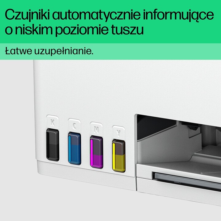 HP Smart Tank 580 All-in-One Printer, Home and home office, Print, copy, scan, Wireless; High-volume printer tank; Print from ph