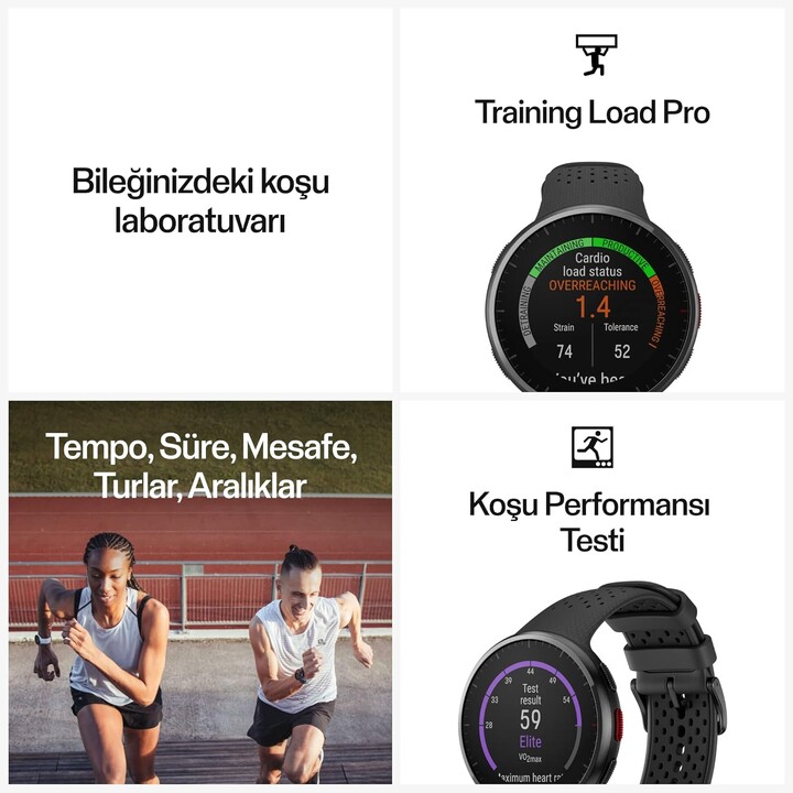 Polar Pacer Pro Grau 