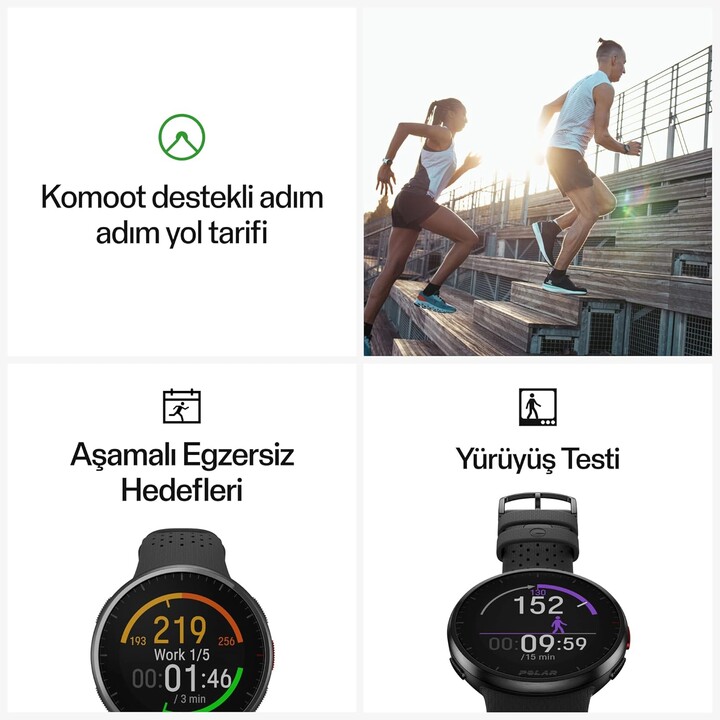Polar Pacer Pro Grau 