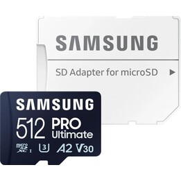 SD MicroSD-Karte 512 GB Samsung SDXC PRO Ulti. (Klasse 10) Adap Retail