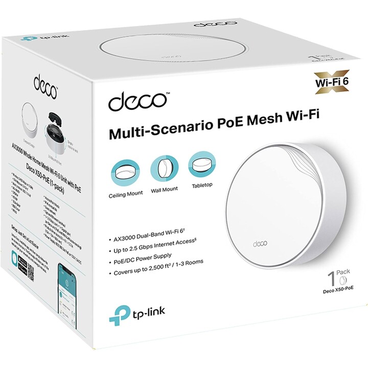 Ax3000 rete wi-fi mesh 6 poe per tutta la casa