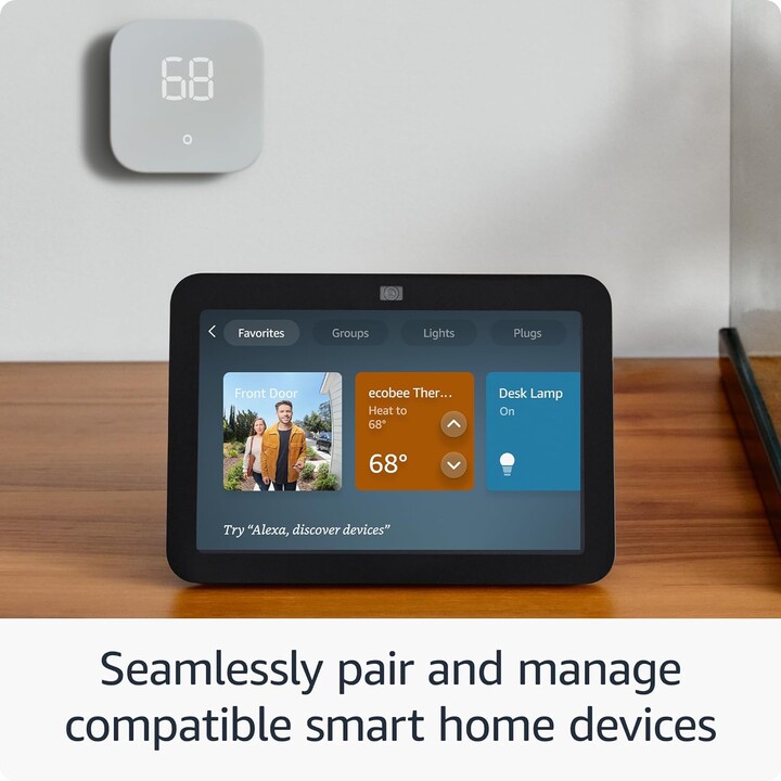 Amazon Echo Show 8 (3ª generación) Gris Antracita - Asistente Smart Home