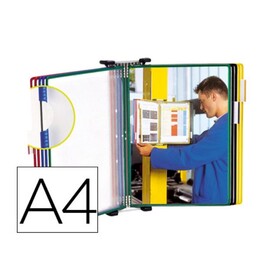 Portacat pared met 10 fundas a4