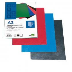 Tapa enc carton a4 1mm roja 50u