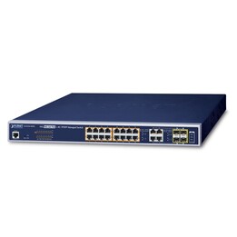 PLANET GS-4210-16P4C Managed switch L2/L4 Gigabit Ethernet (10/100/1000) Power over Ethernet (PoE) 1U Blue