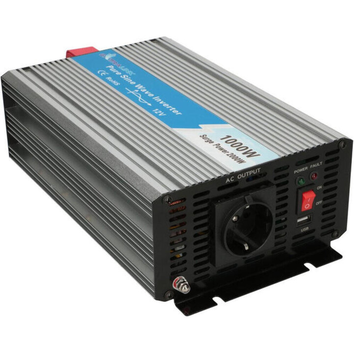 Extralink OPIP-1000W Voltage Converter 12V 230W 1000W Pure Sine