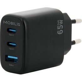 Carregador de parede - 65w - 1 usb-a usb-c