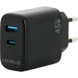 Carregador de parede - 45w - 1 usb-a usb-c