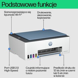 Stampante All-in-One HP Smart Tank 585, Casa e ufficio domestico, Stampa, copia, scansione, Wireless; Serbatoio della stampante