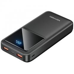 Powerbank 20000mAh Vention FHLB0/ 22.5W/ Black