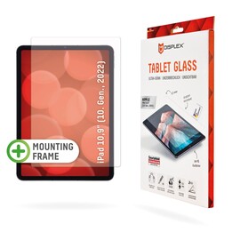 DISPLEX Tablet Glass 9H para Apple iPad 10.9 10.ª generación, marco de montaje en forma de L, irrompible