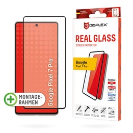 Verre trempé DISPLEX 10H pour Google Pixel 7 Pro, cadre de montage écologique, couverture complète