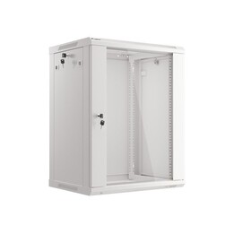 Lanberg WF01-6415-10S Rackschrank 15U Wandregal Grau