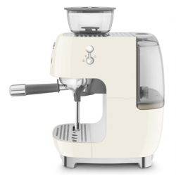 Smeg Espressomaschine 50 style mit integrierter Mühle Creme