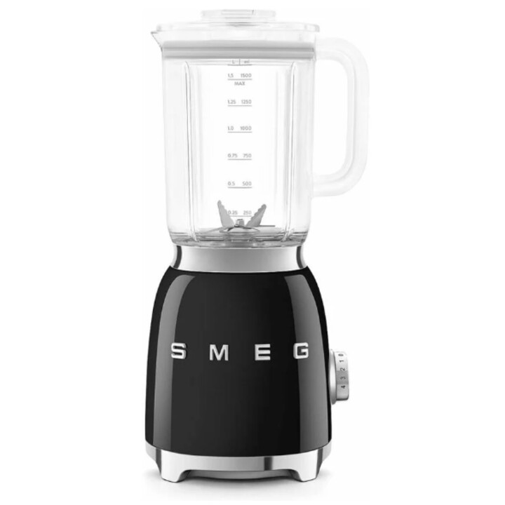 Smeg glass blender black blf03bleu