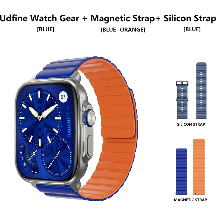 Udfine Watch Gear Blaue Uhr