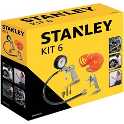 Pneumático Zestaw narzędzi. 6 elementos 9045717STN STANLEY